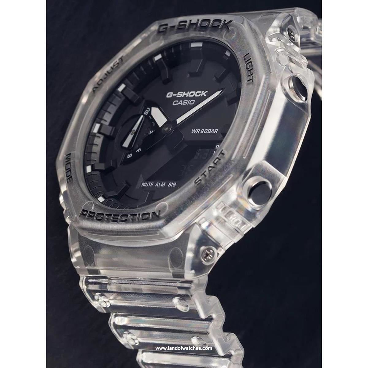 Casio Men's wrist watch GA-2100SKE-7A Appearance review