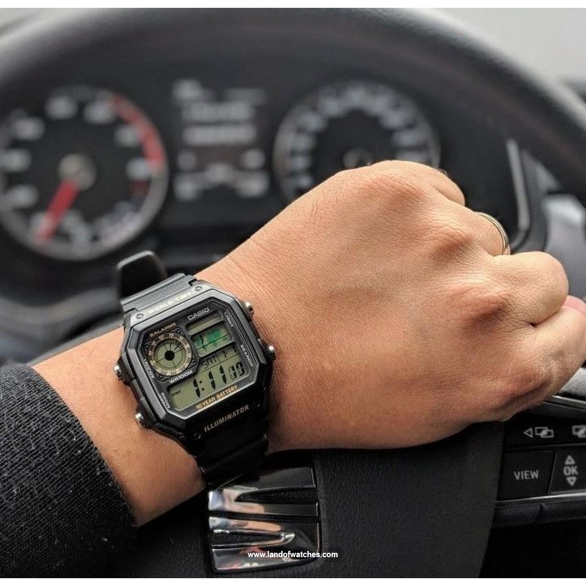 Casio Men's wrist watch AE-1200WH-1BVDF an alarm watch alongside popular design