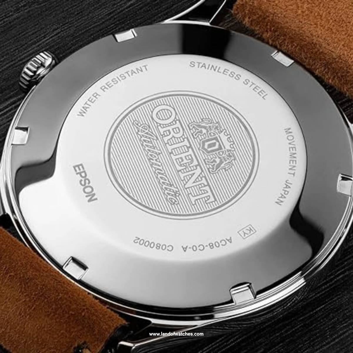 المرافق والميزات الساعت المعصم للرجال اورینت طراز FAC08003A0