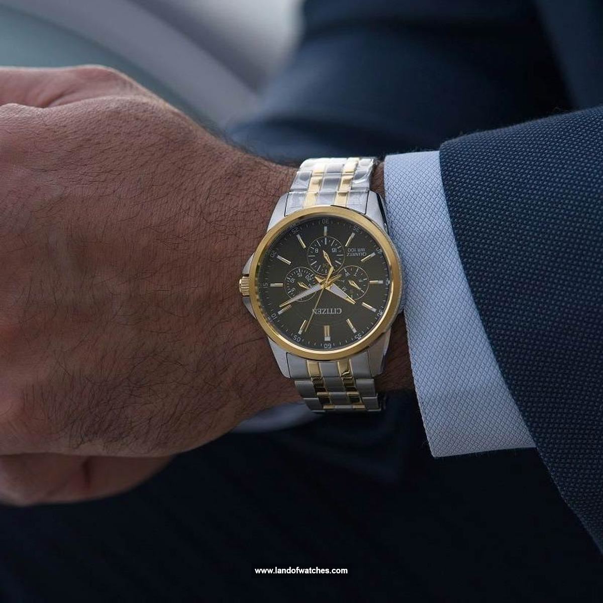 ساعت المعصم للرجال سیتیزن طراز AG8348-56E ساعة لديها تقويم الاستفادة من الأصالة والجودة الاستثنائية