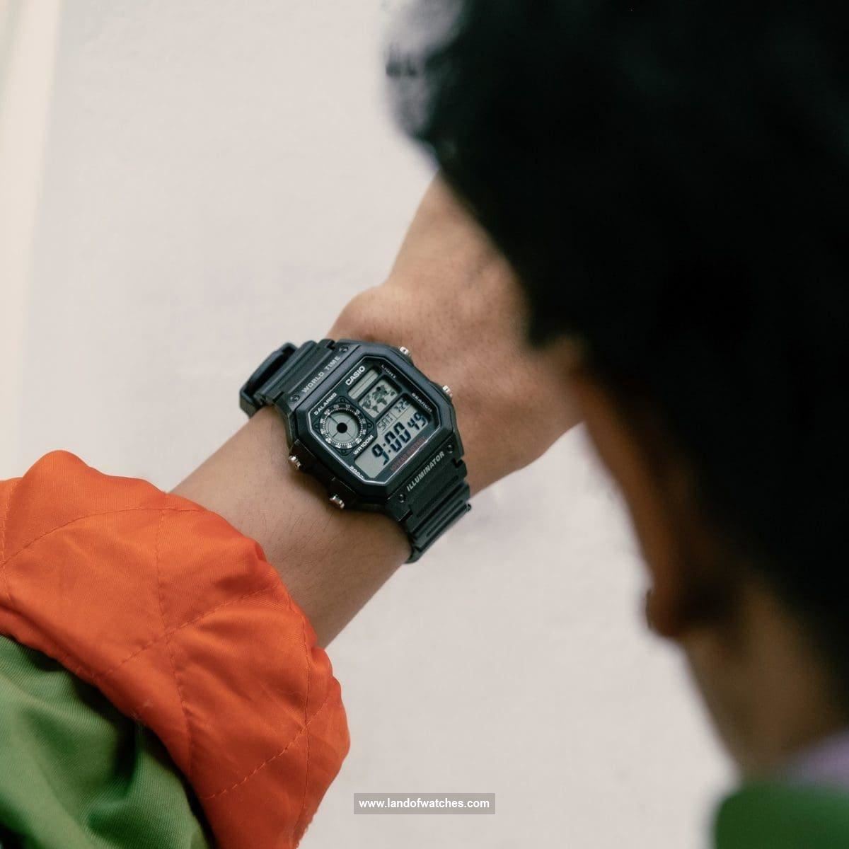 Casio Men's wrist watch AE-1200WH-1AVDF Appearance review