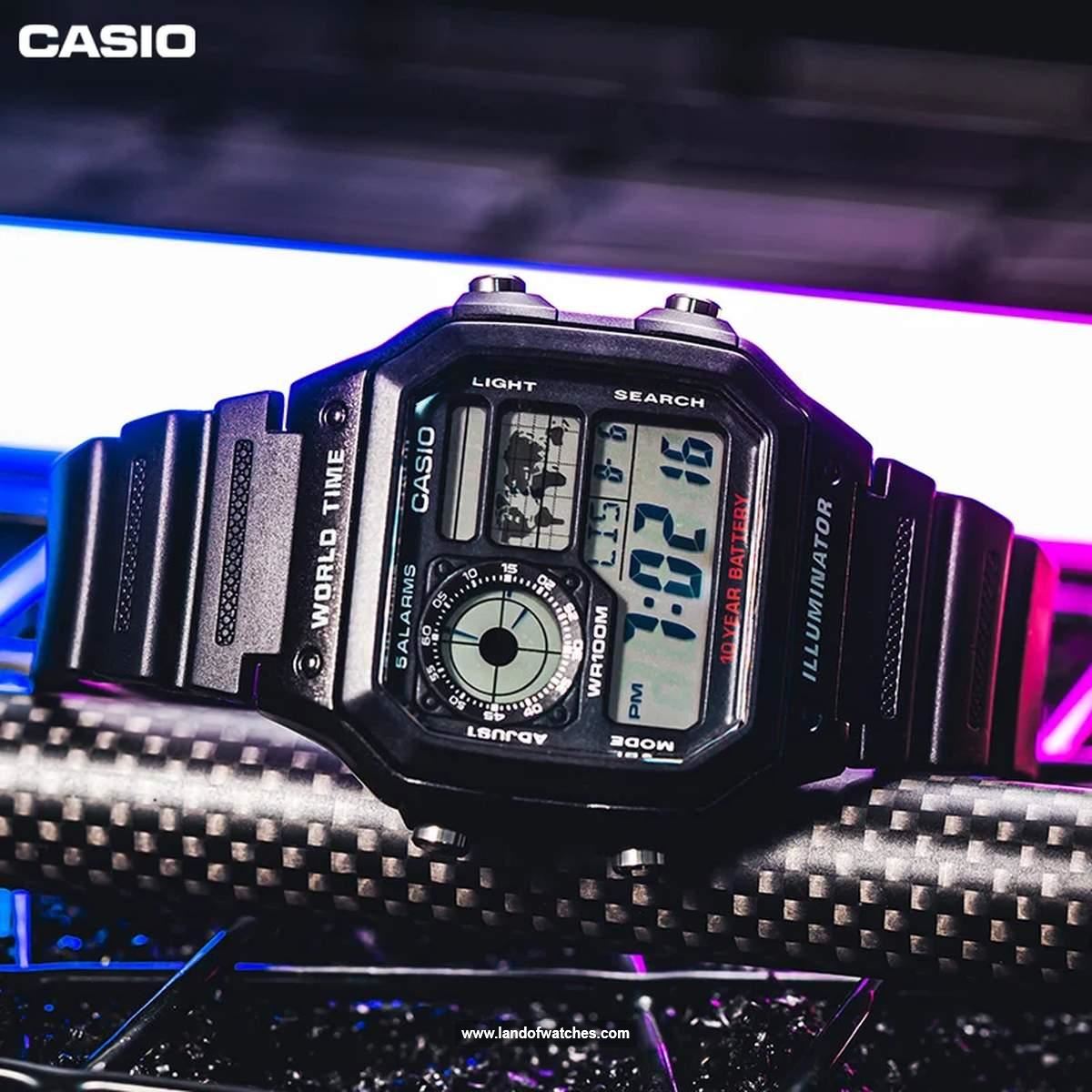 Features review of Casio Men's wrist watch AE-1200WH-1AVDF