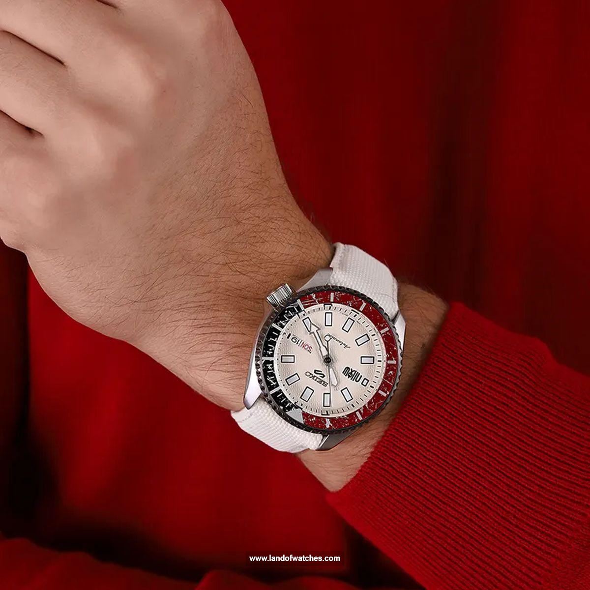 ساعت المعصم للرجال سیکو طراز SRPF19K1S ساعة لديها تقويم مع التصميم الشعبي