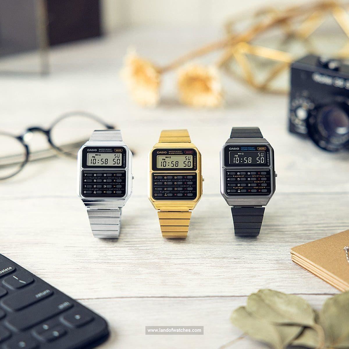 Casio wrist watch CA-500WEGG-1BDF Appearance review