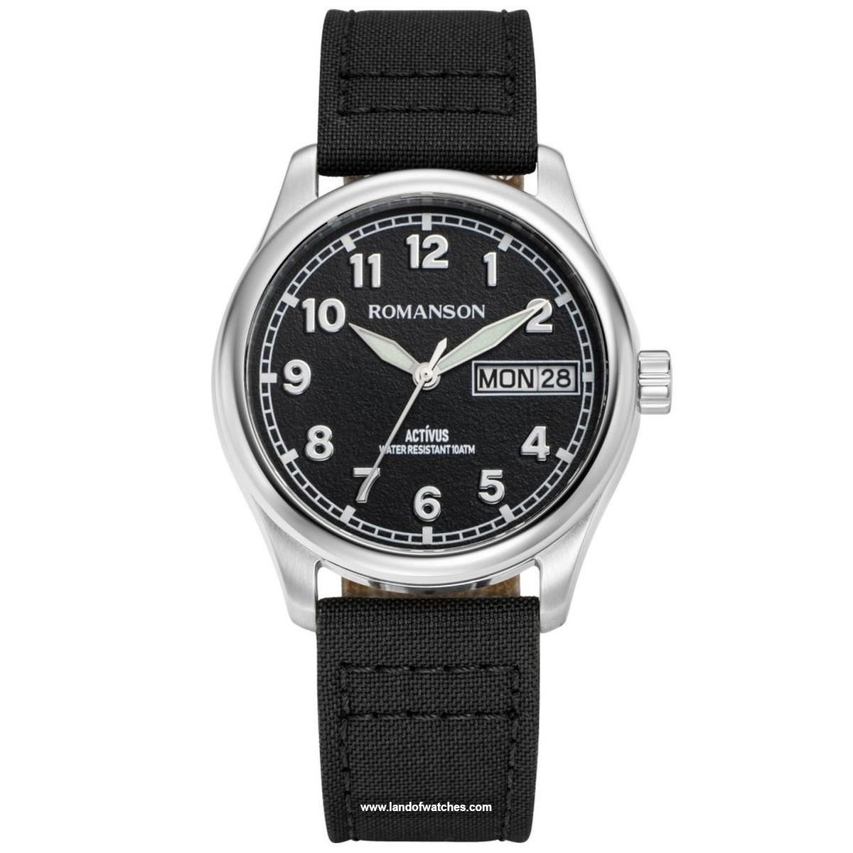 Romanson Men's wrist watch ALFM3BF015BWA32W a weekly calendar watch having well-made design