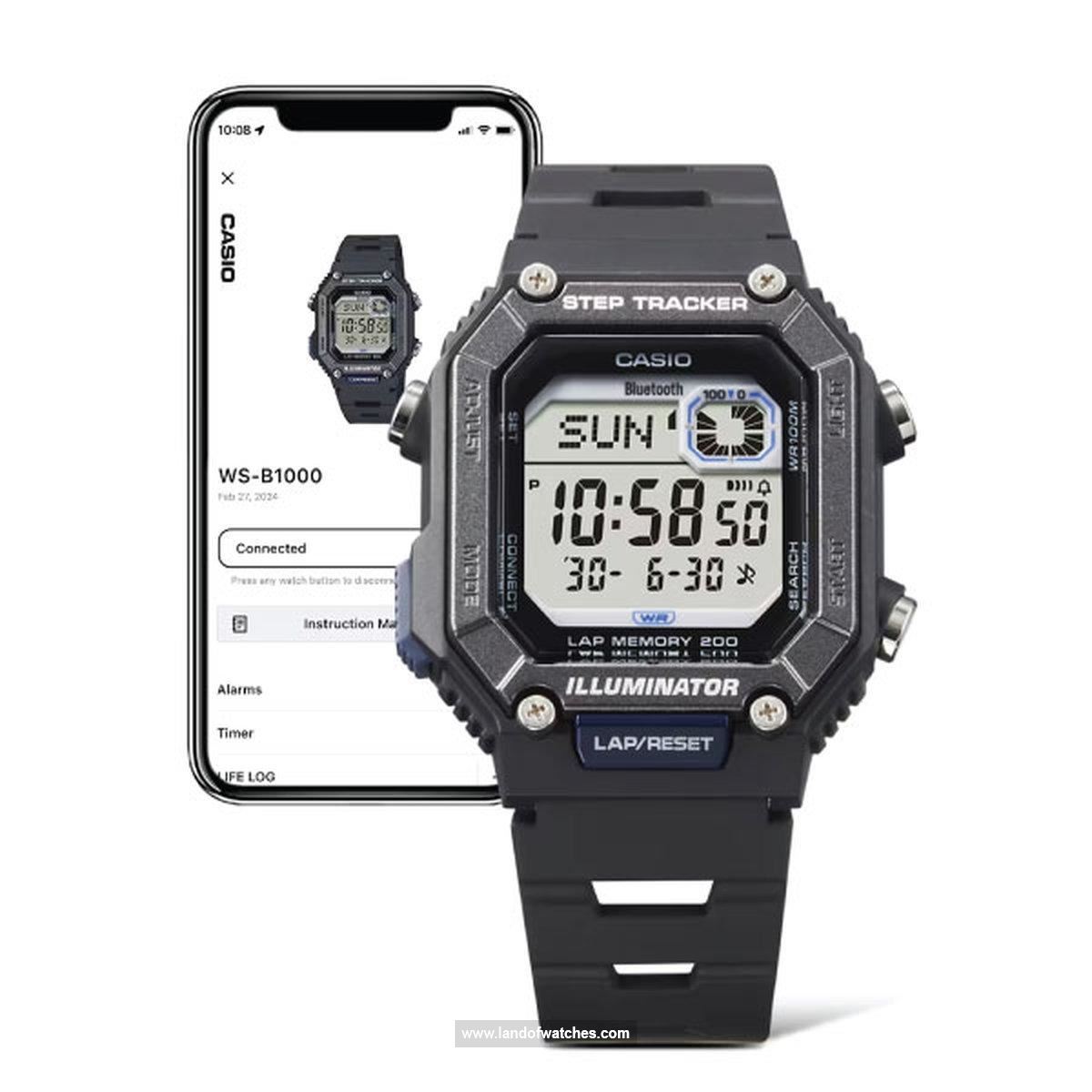 Buy Men's CASIO WS-B1000-1AVDF Sport Watches | Original