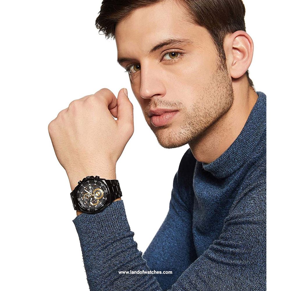 شراء ساعة معصم رجالیه کاسیو(CASIO) EFR-539BK-1AVUDF رياضة | | | الأصلي