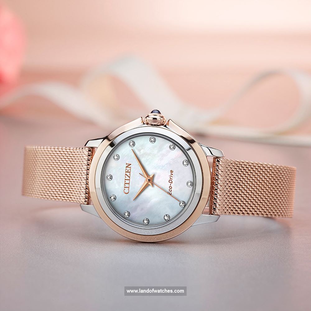 شراء ساعة معصم نسائیه سیتیزن(CITIZEN) EM0796-75D كلاسيك | | | الأصلي