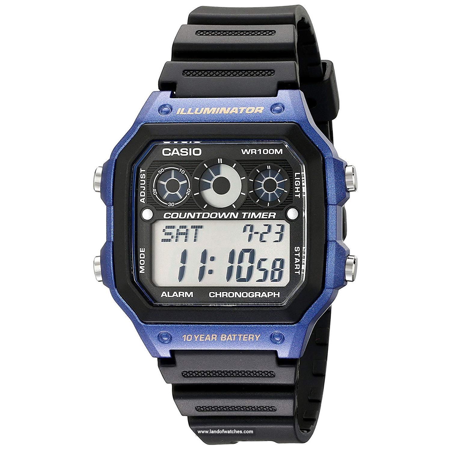 Buy Men's CASIO AE-1300WH-2AVDF Watches | Original