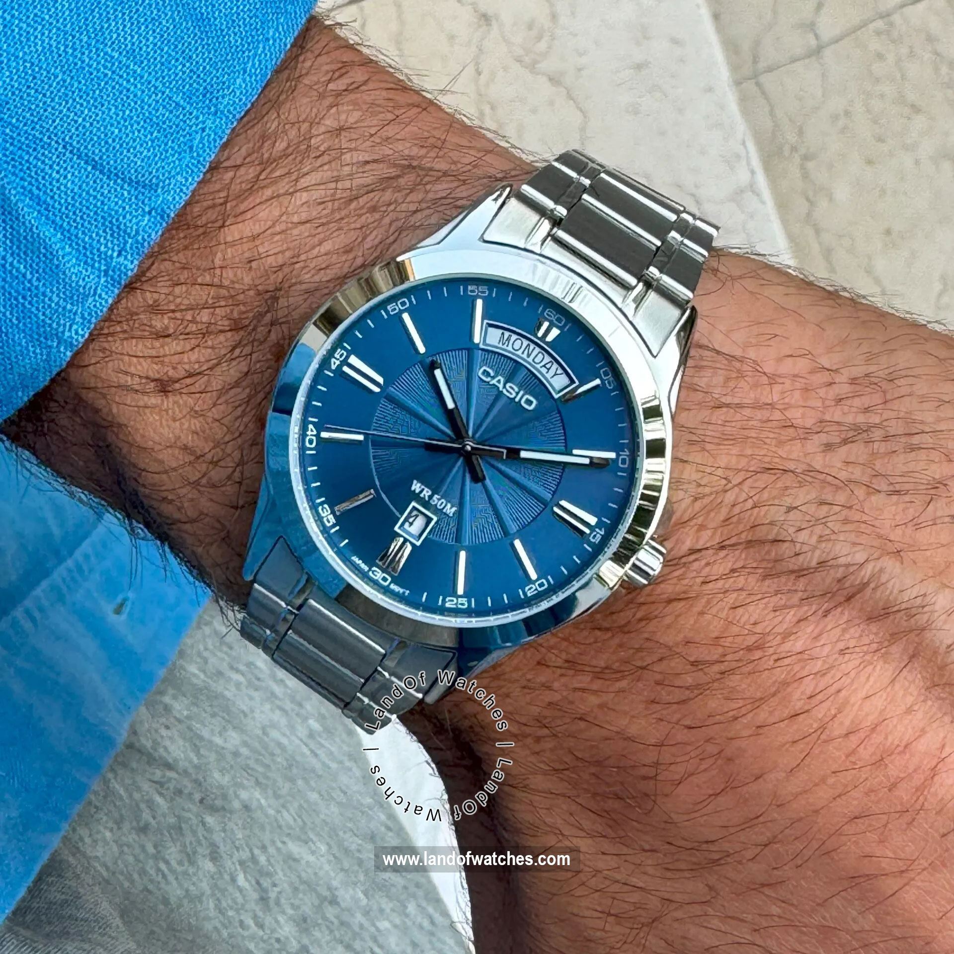 شراء ساعة معصم رجالیه کاسیو(CASIO) MTP-1381D-2AVDF كلاسيك | | | الأصلي