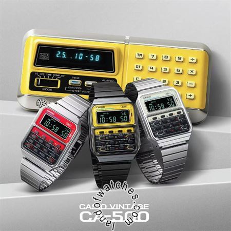 شراء ساعة معصم رجالیه نسائیه کاسیو(CASIO) CA-500WE-4BDF | | | الأصلي