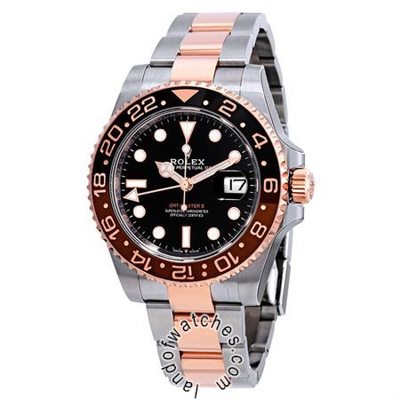 Watches Gender: Men's,Movement: Automatic - Tuning fork,Date Indicator,Chronograph,Dual Time Zones,gmt
