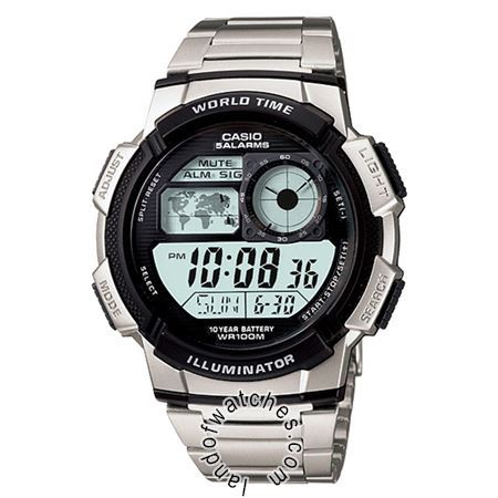 Watches Gender: Men's,Movement: Quartz,Brand Origin: Japan,Sport style,Date Indicator,Chronograph,Backlight,Lap Timer,Timer,Alarm,Stopwatch,World Time