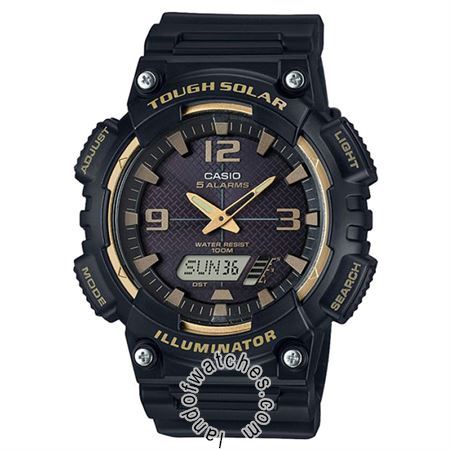 Watches Gender: Men's,Movement: Quartz - solar,Brand Origin: Japan,Sport style,Date Indicator,Power reserve indicator,Backlight,Lap Timer,Solar Powered,Alarm,Stopwatch,World Time