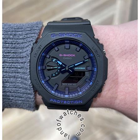 شراء ساعة معصم رجالیه کاسیو(CASIO) GA-2100VB-1ADR رياضة | | | الأصلي