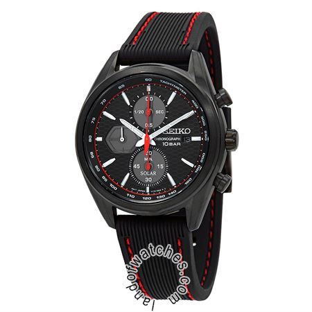 Watches Gender: Men's,Movement: Quartz - solar,Brand Origin: Japan,Sport style,Date Indicator,Chronograph,Solar Powered,Luminous,TachyMeter